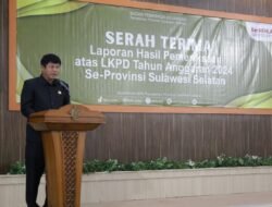Ketua DPRD luwu Timur Pimpin Penyerahan LHP-BPK, Berikan Sambutan Mewakili 6 Kabupaten Di Sulawesi Selatan 