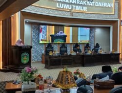 Ober Datte Pimpin Jalannya Paripurna DPRD Lutim: Masa Sidang III 2025-2026