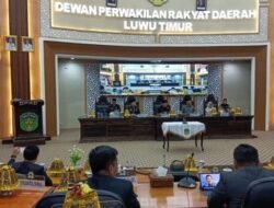 Ober Datte Pimpin Paripurna DPRD Luwu Timur, Bahas KUA-PPAS 2027 dan Penyertaan Modal Perumda Waemami